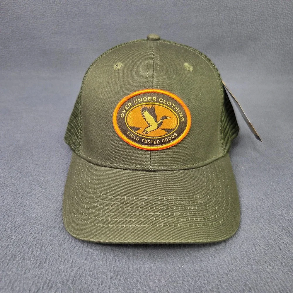 Over Under Clothing Hat Green Mesh Back Loden Trucker Hunting Snapback NEW